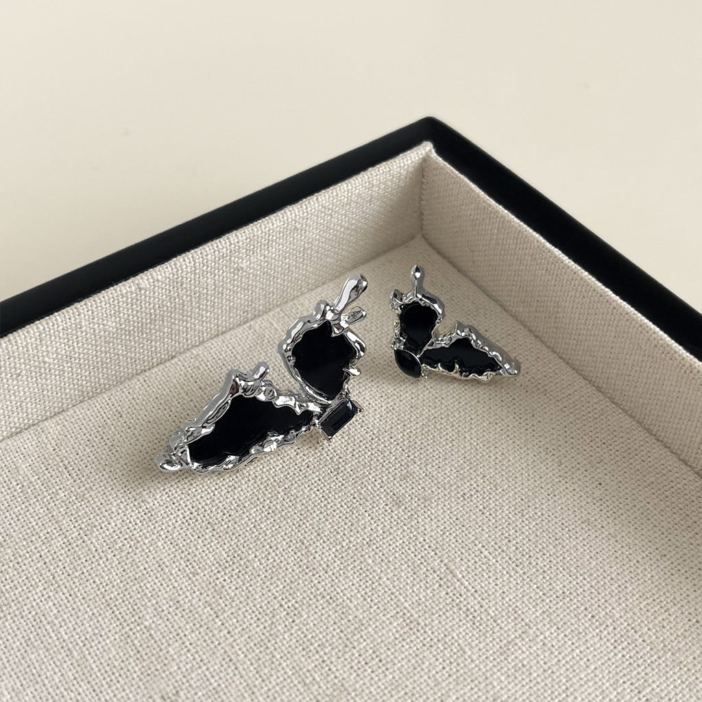 Wholesale  Black Oil Drop Earrings