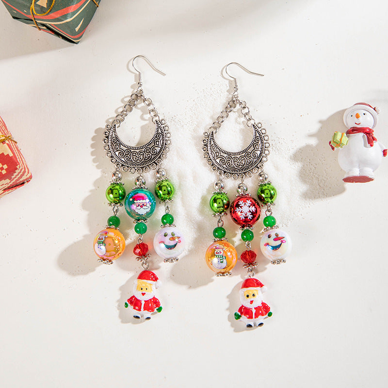 Wholesale Ethnic Style Beaded  Tassel Earrings