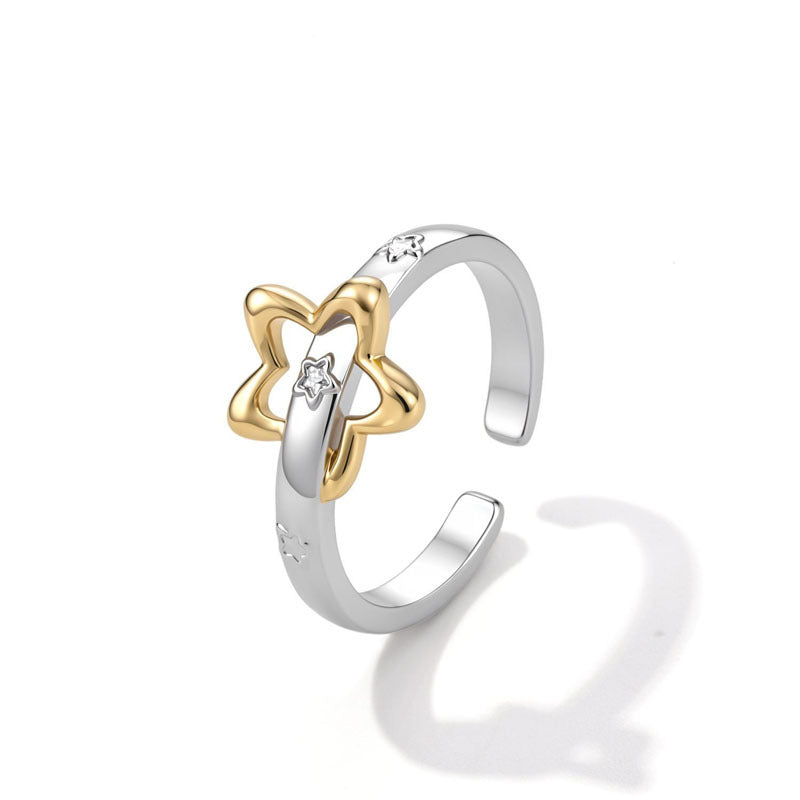 Wholesale Flower Butterfly Copper Open Ring Trendy Women S Adjustable Jewelry Accessory Gift