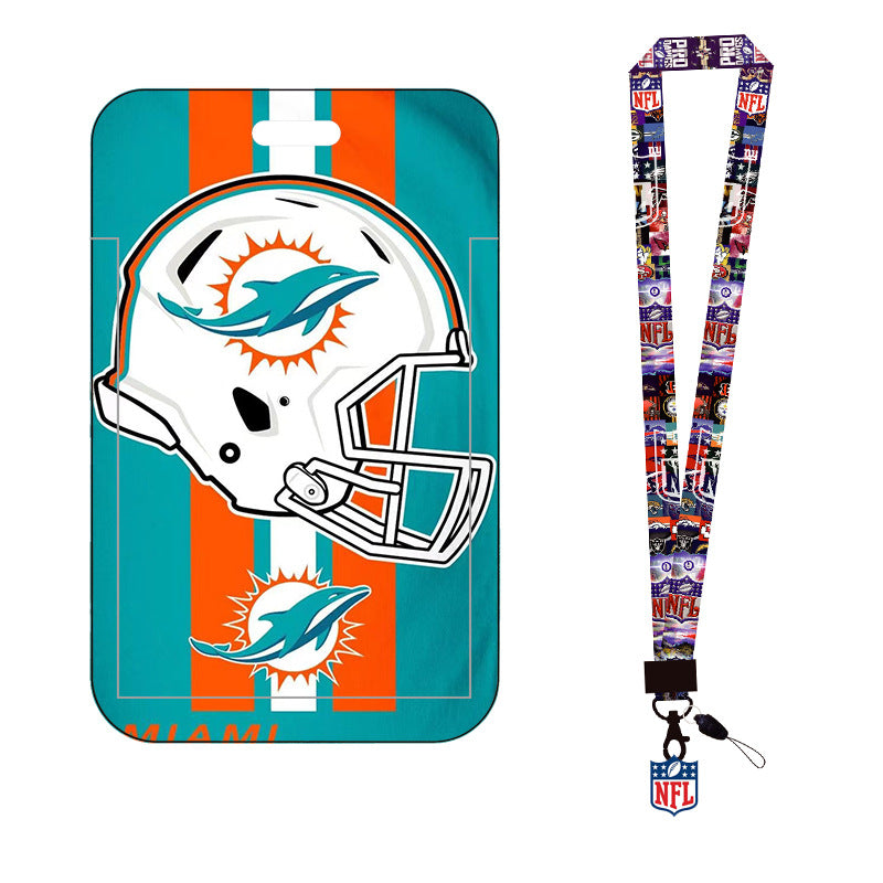 Wholesale 2pcs Football Long Lanyard Keychain ACC-KC-AShi003