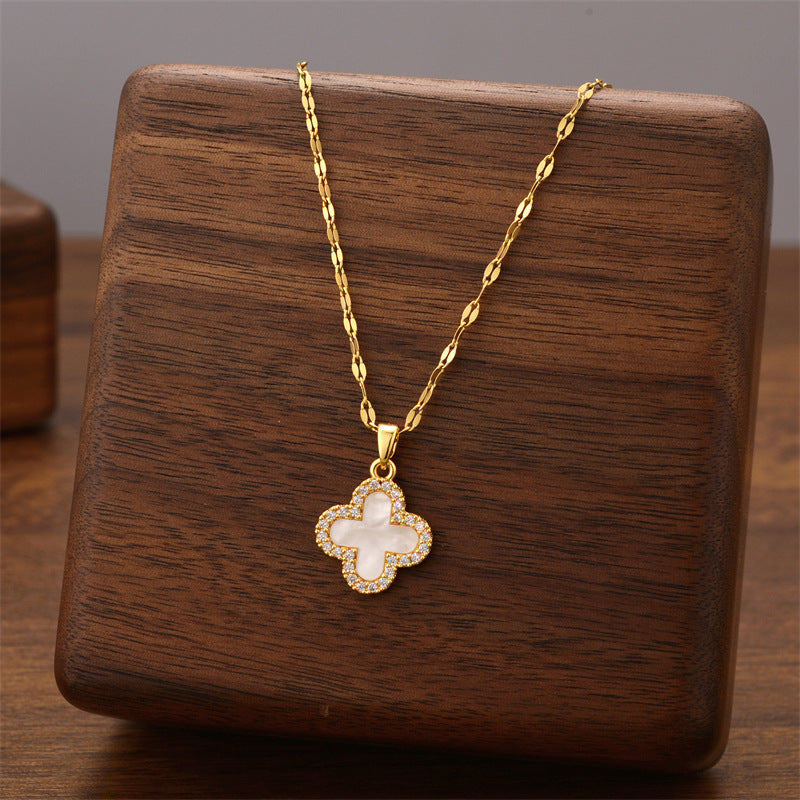 Wholesale Titanium Steel Necklace Women ACC-NE-Quanx008