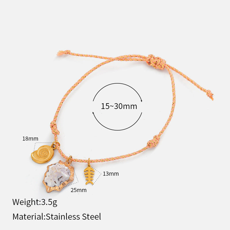 Wholesale dopamine woven stainless steel necklace