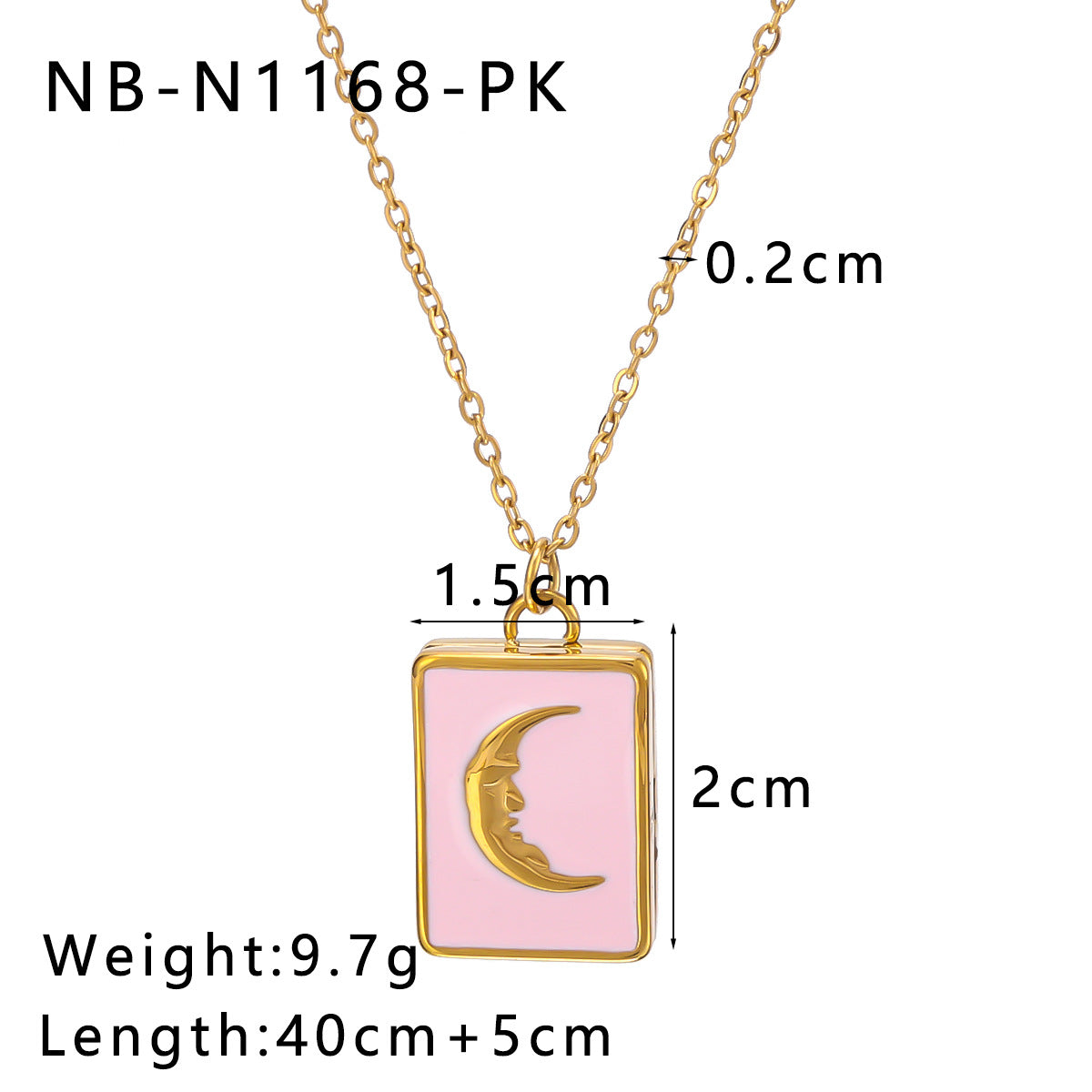 Wholesale color book titanium steel necklace love necklace