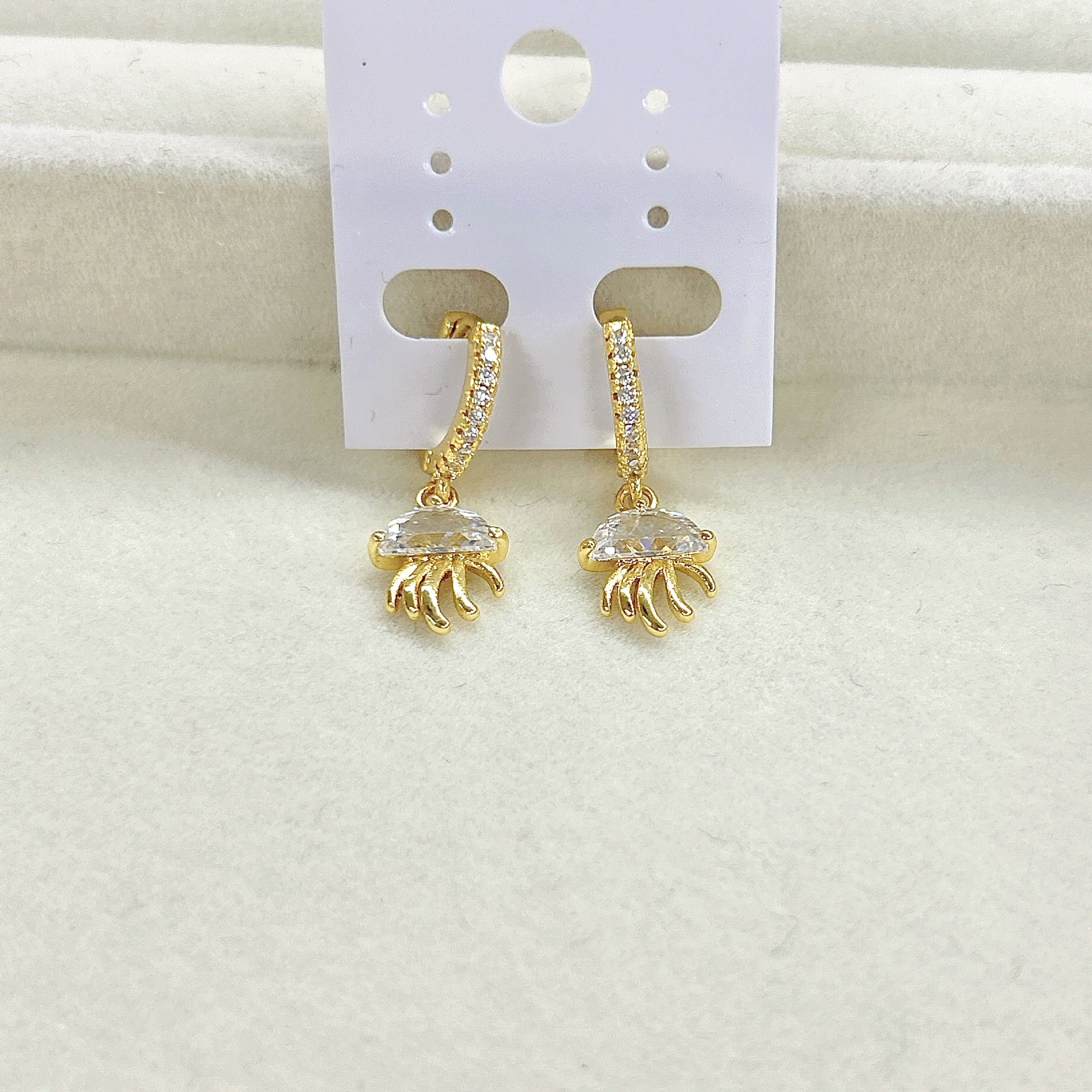 Wholesale Summer marine animal jellyfish starfish shark conch turtle pendant earrings