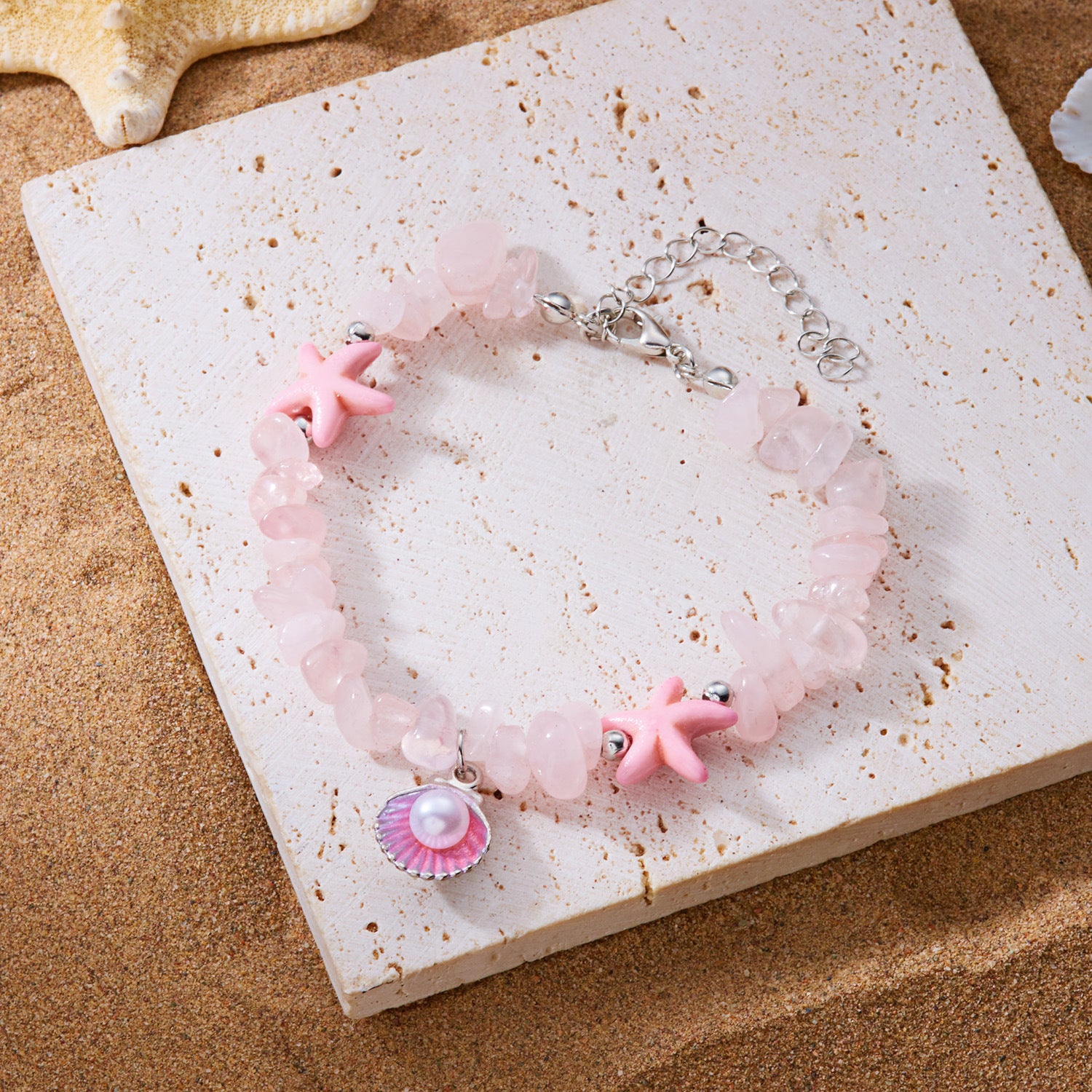 Wholesale  summer  color gravel bracelet