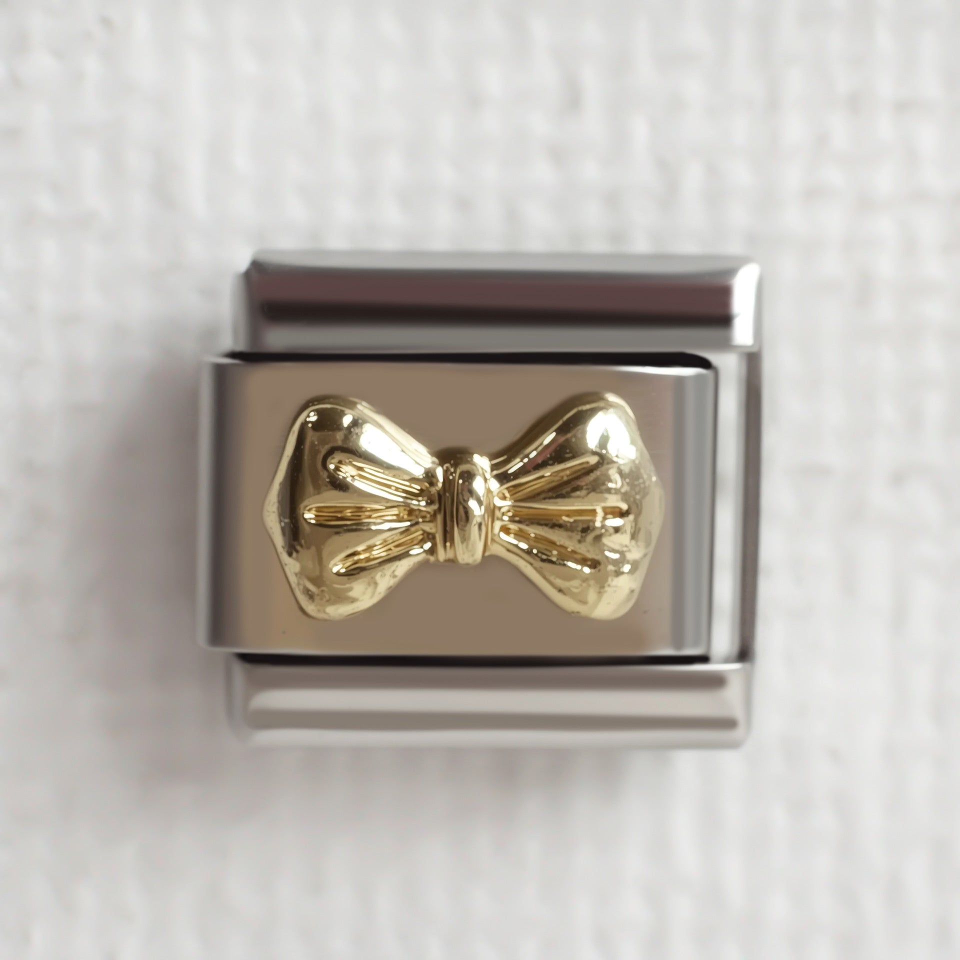 Wholesale 5pcs/ pack Makeup &  Accessories Enamel Italian Charms Single Section Creative Stainless Steel Composable Bracelet