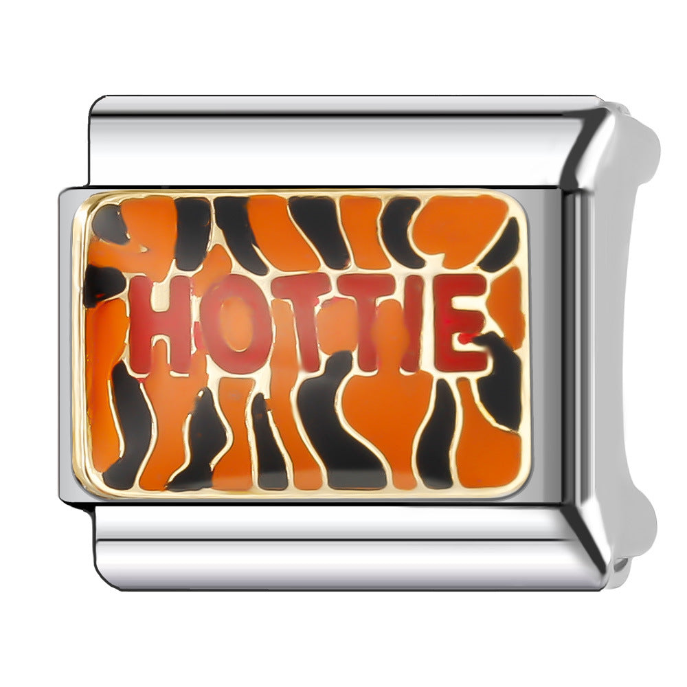 Wholesale Italian Charm Bracelet 9mm DIY Splicing Cute Creative Stainless Steel Composable Bracelet