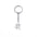 Wholesale stainless steel stick figure sticker pendant keychain
