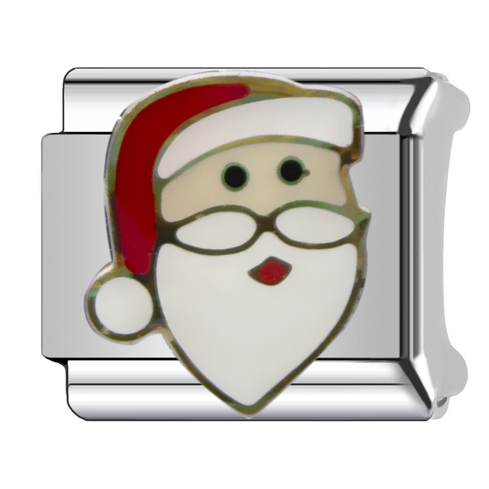 Wholesale Italian Charm Bracelet 9mm DIY  Christmas   Creative Stainless Steel Composable Bracelet