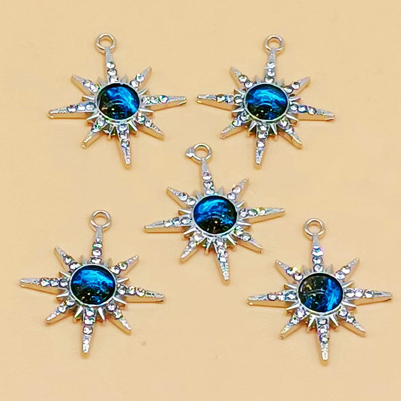 Wholesale Starry Sky Micro-Paved Zircon Pendant DIY Jewelry Earrings Necklace Bracelet Accessories Wholesale Jewelry Stylish