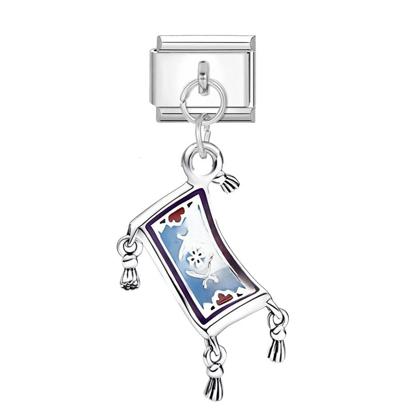 Wholesale Silver Cartoon Modular DIY Charm Bracelet Fashion Jewelry Accessory for Resale