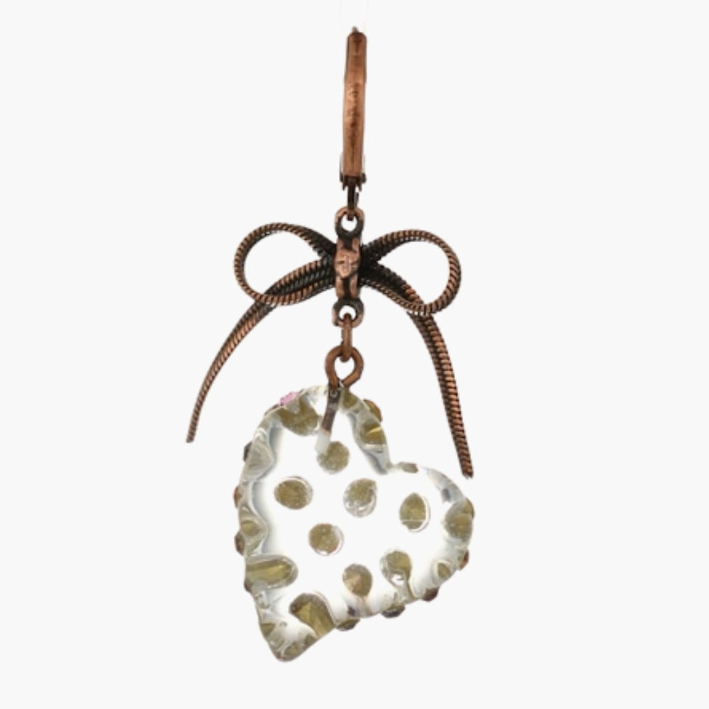 Wholesale  retro butterfly tassel knot exaggerated color diamond beads crystal love earrings