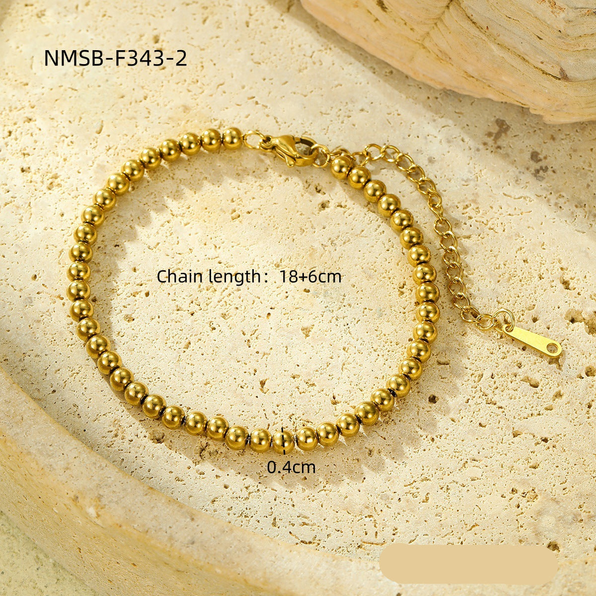 Wholesale  Plated 18K Gold Stainless Steel Inlaid Zircon Bracelet