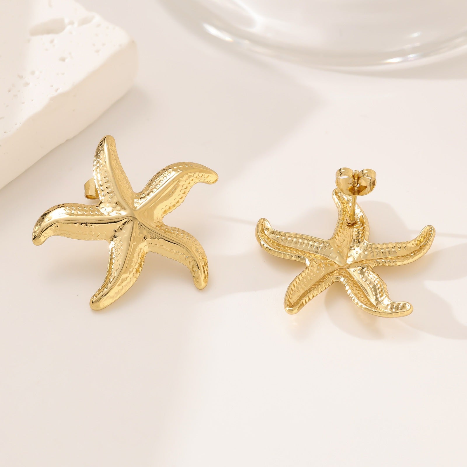 Wholesale Stainless Steel Titanium Steel Gold Light Luxury Earrings