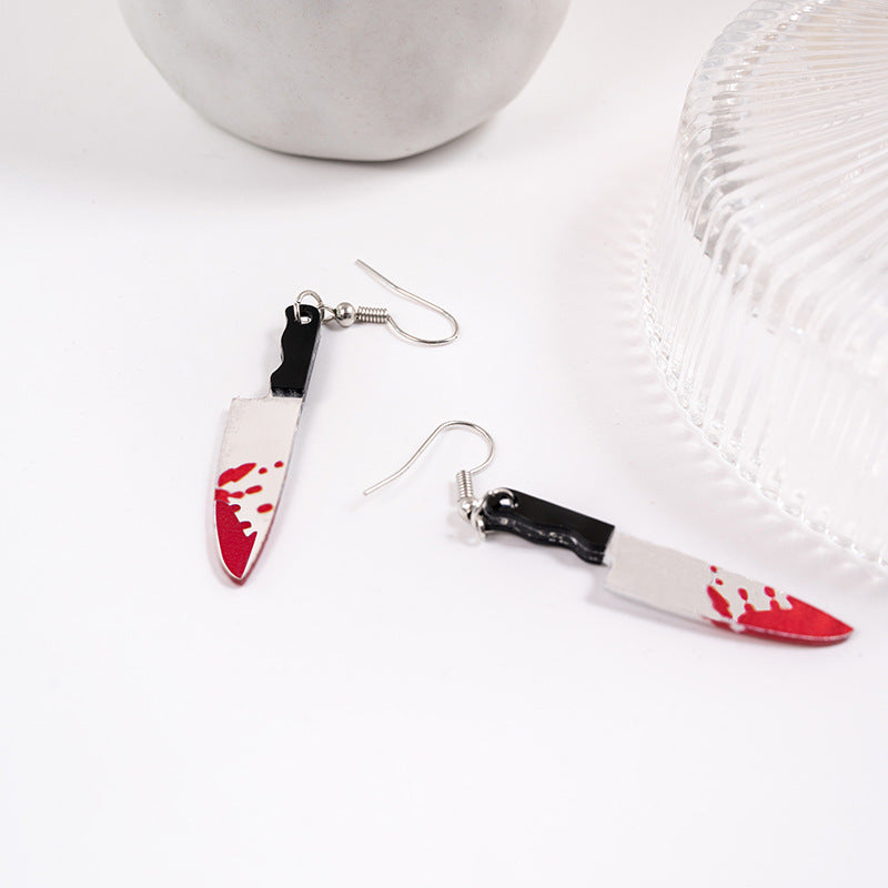 Wholesale   horror  knife earrings