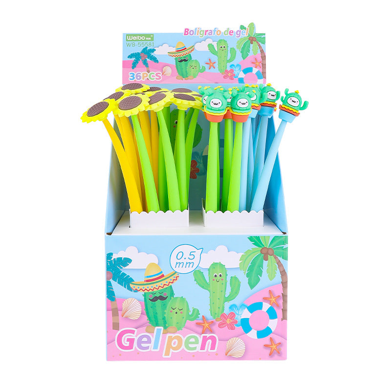 Wholesale  cute creative cartoon decompression swing gel pen