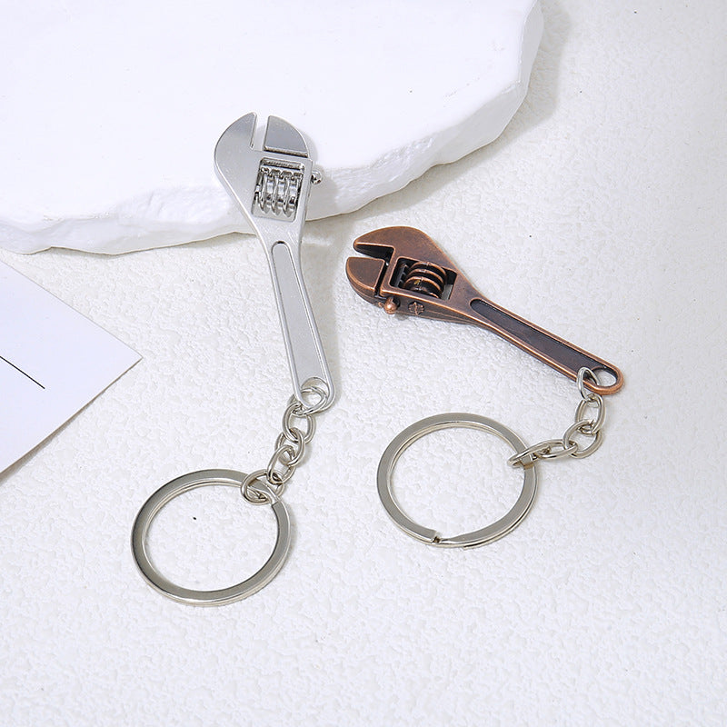 Wholesale Movable mini wrench tool metal zinc alloy keychain