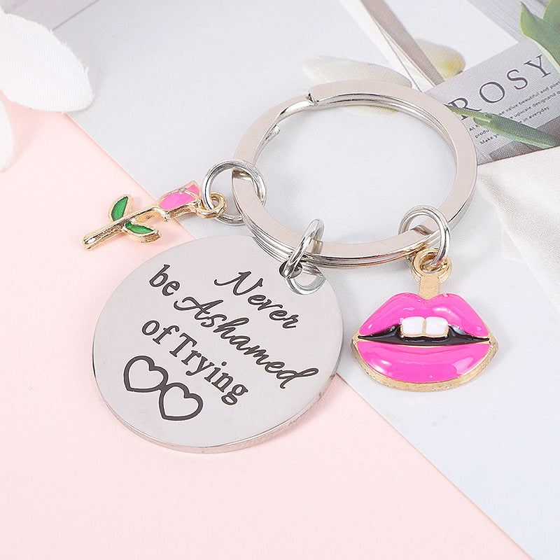 Wholesale Fan Metal Stainless Steel Keychain ACC-KC-MeiXin012