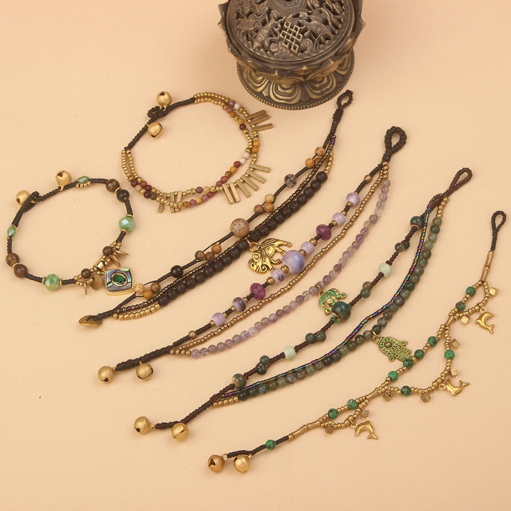 Wholesale Bohemian  Woven  Ethnic Style Hand Rope Bracelet