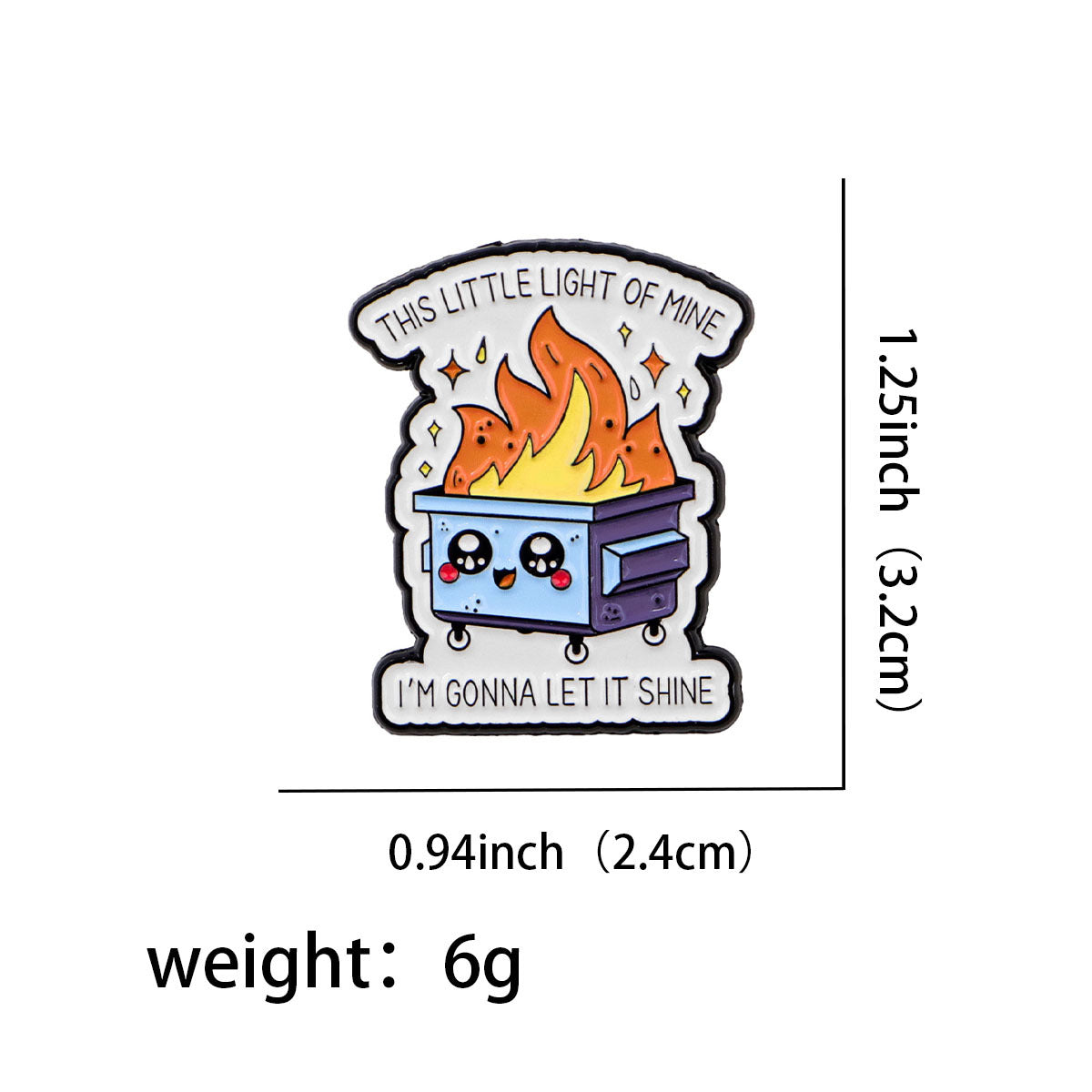 Wholesale Trash Quotations Brooch