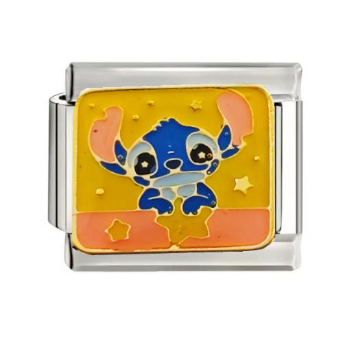Wholesale italian Charm Starter Bracelets DIY square Single Section Creative Stainless Steel Composable Bracelet