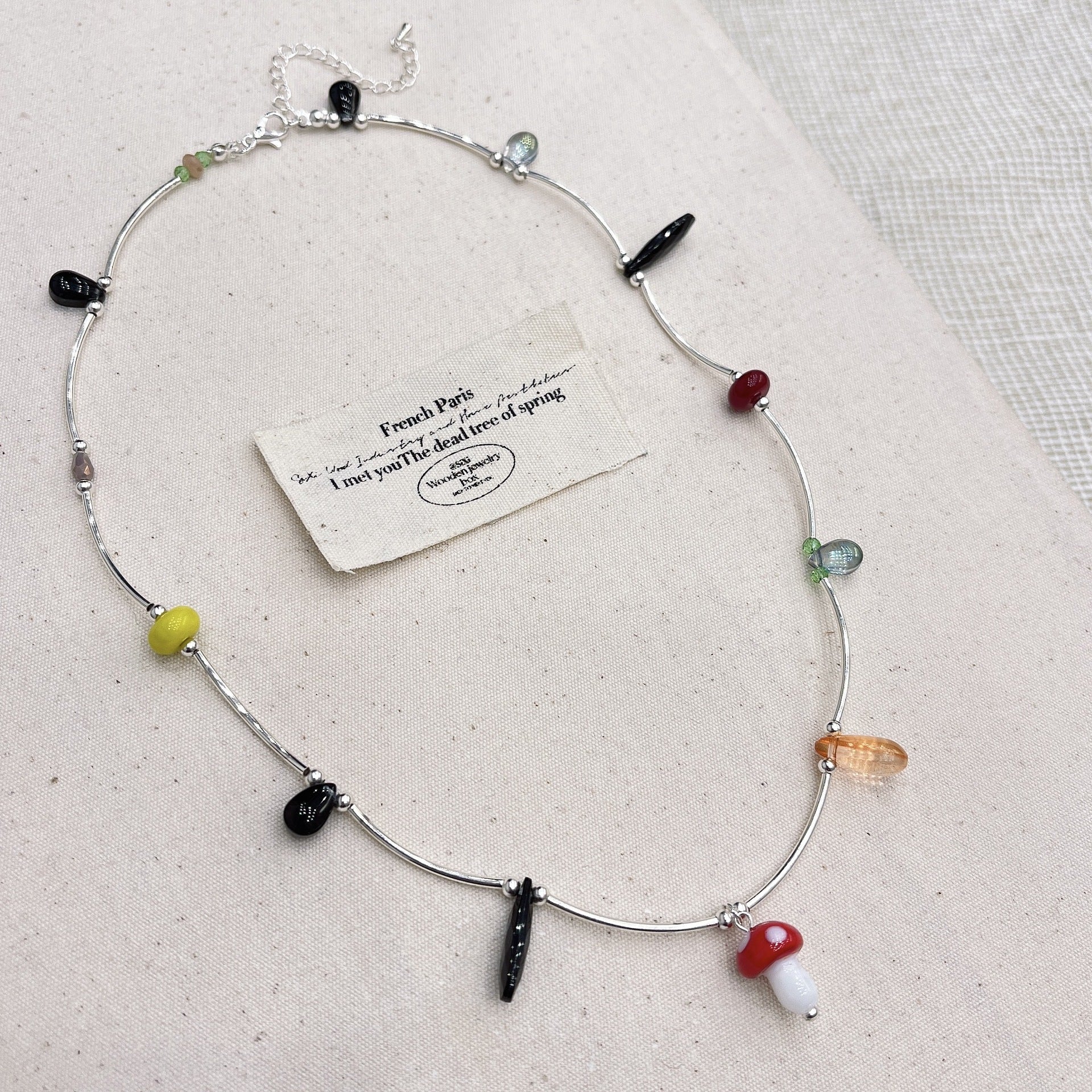 Wholesale Starfish Shell Mushroom Pendant Necklace