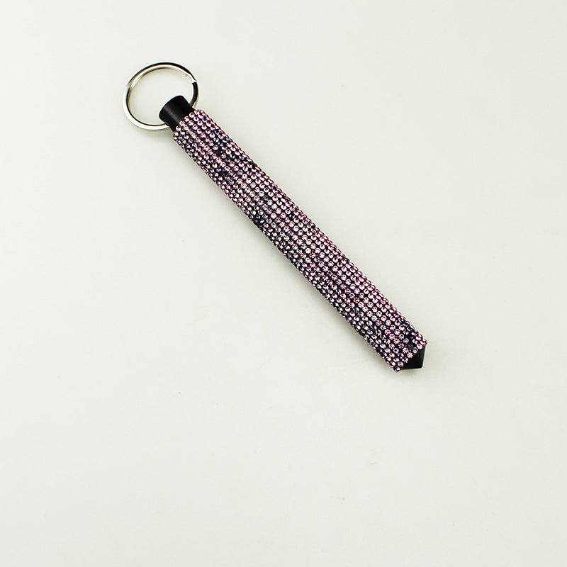 Wholesale Fashionable diamond alloy window breaker keychain