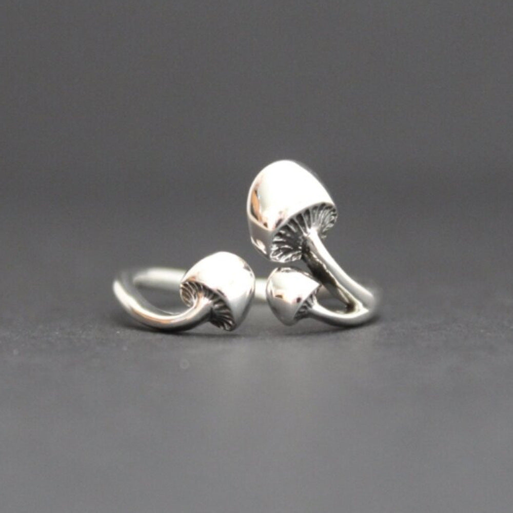 Wholesale  Mushroom Open Ring  Alloy Adjustable Ring