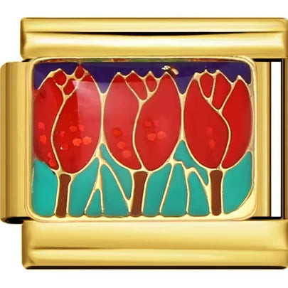 Wholesale  Italian Charm Bracelet 9mm DIY  Fox Leopard Print  Creative Stainless Steel Composable Bracelet