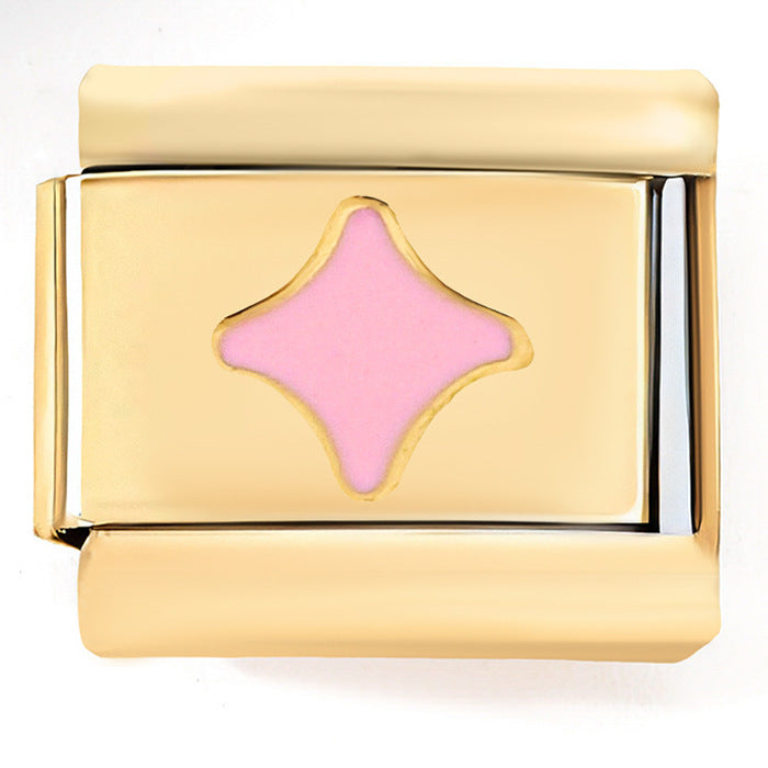 Wholesale Italian Charm Bracelet 9mm DIY Splicing Creative Pattern Stainless Steel Composable Bracelet