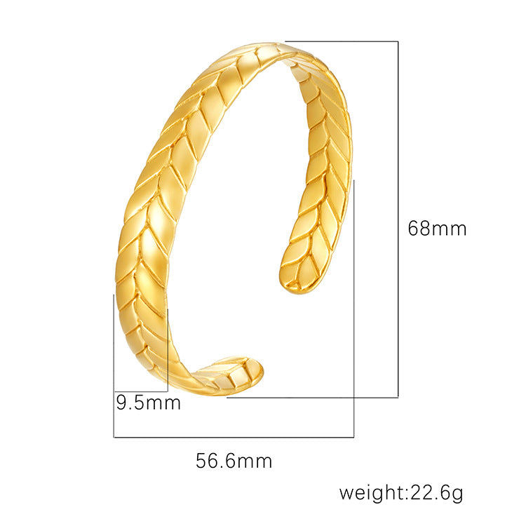 Wholesale Titanium steel Bracelet Retro High-end Women's Plated 18K Bracelet