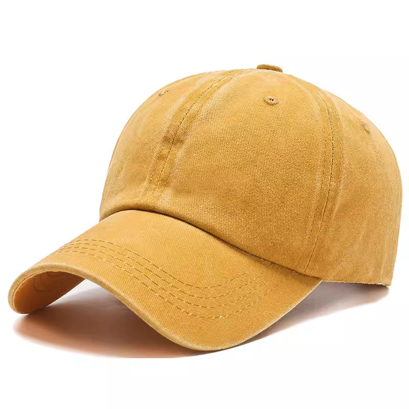 Wholesale Washed Cotton Baseball Cap Outdoor Sunshade Hat