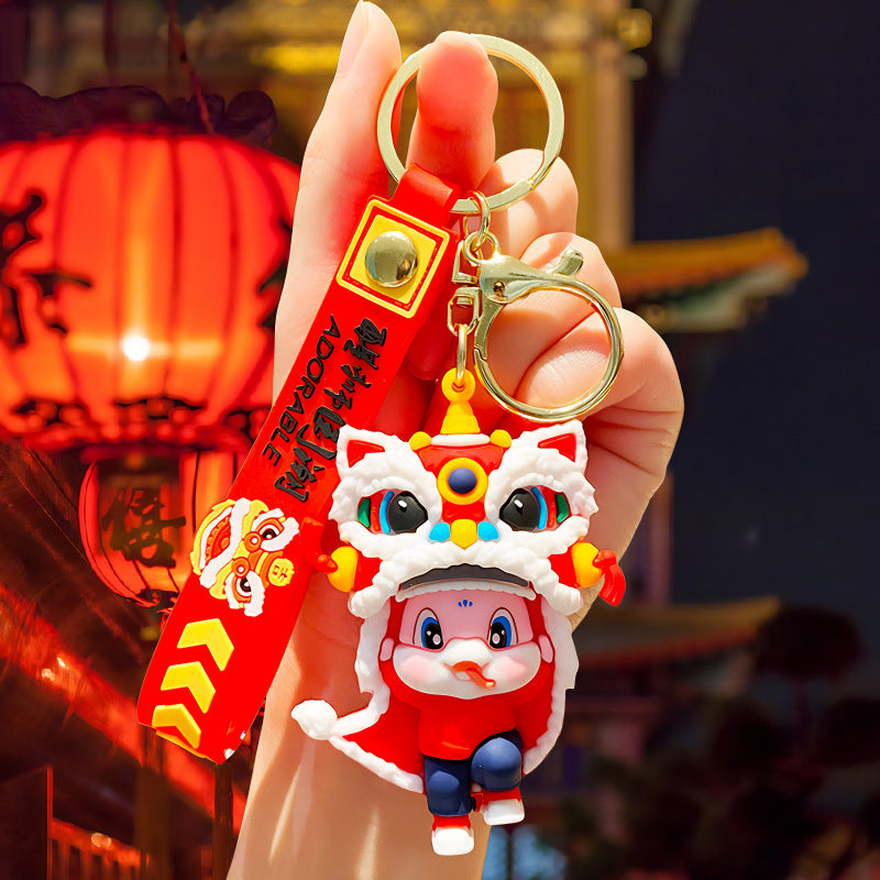 Wholesale Cute cartoon silicone keychain