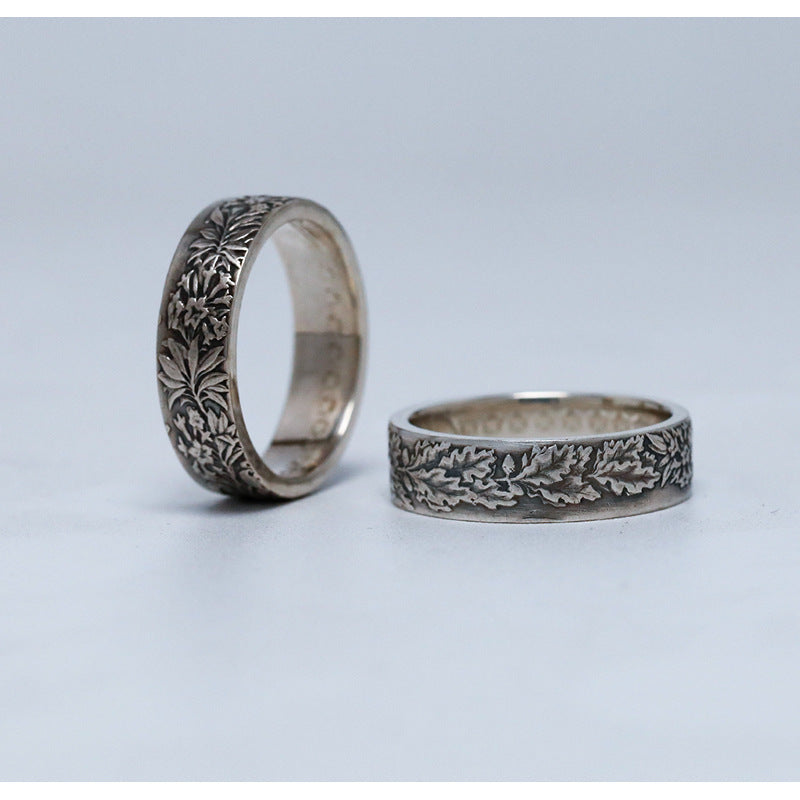 Wholesale Edelweiss Pattern Thai Silver Alloy Rings ACC-RS-Yudie005