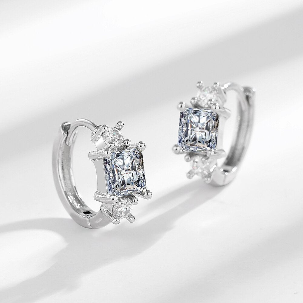 Wholesale Copper and zircon earrings