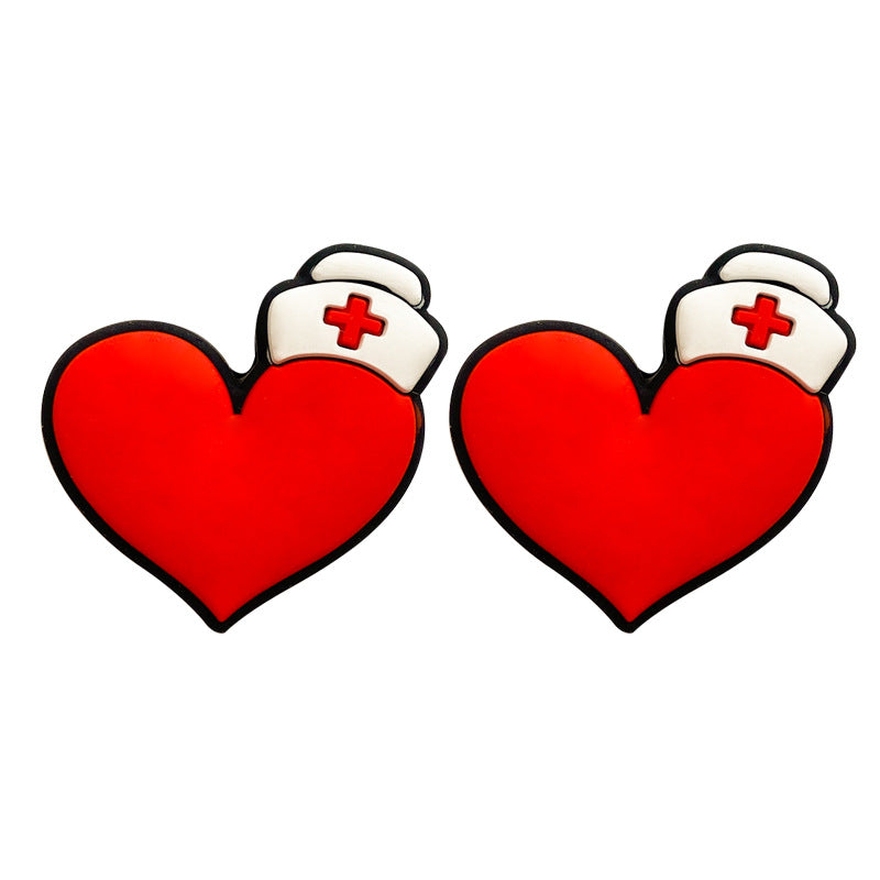 Wholesale 10pcs Valentine's Day Heart Focal Beads DIY Bead Accessories ACC-BDS-WDX131