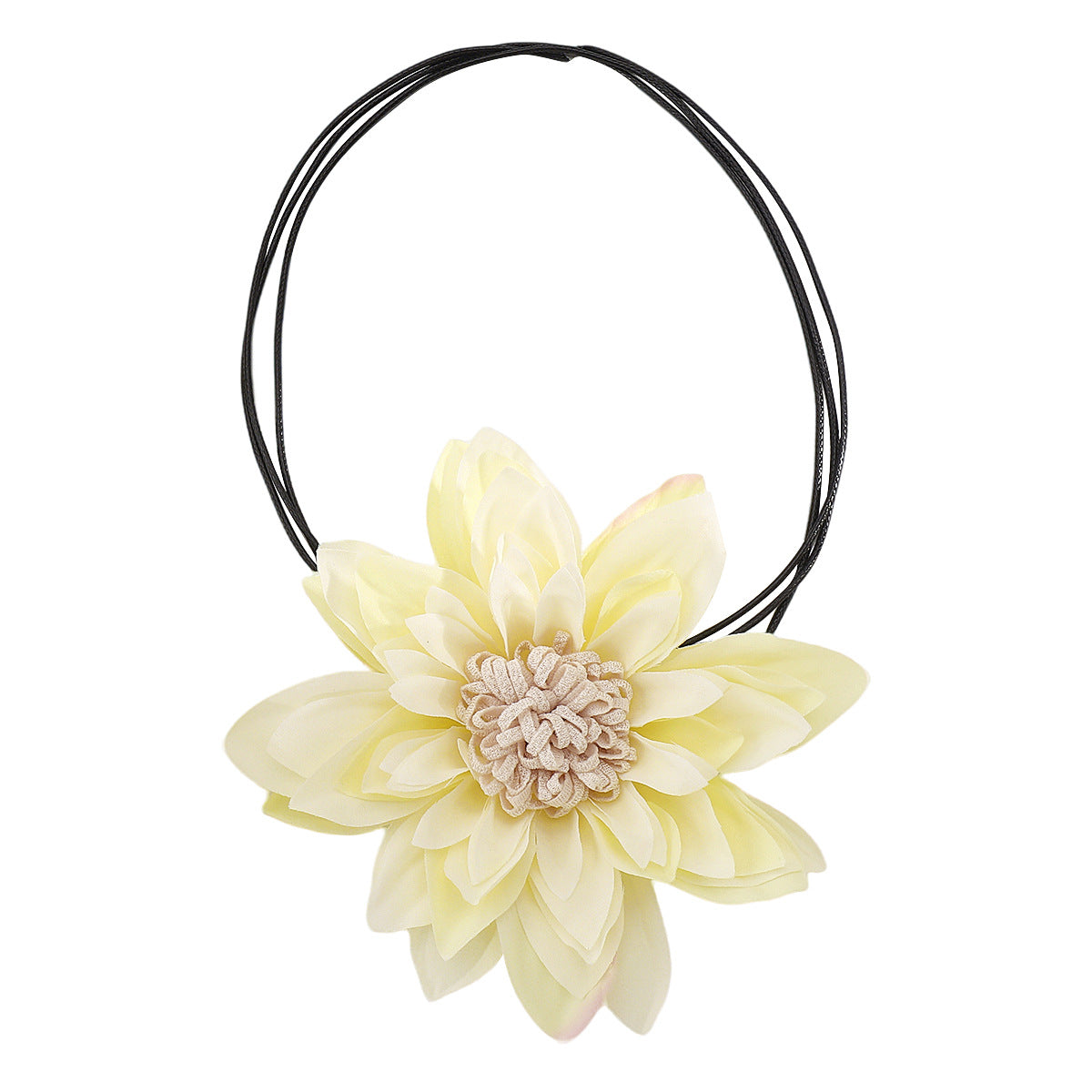 Wholesale Exaggerated Multi-Layered Colorfulful Flowers Casual Style Necklace