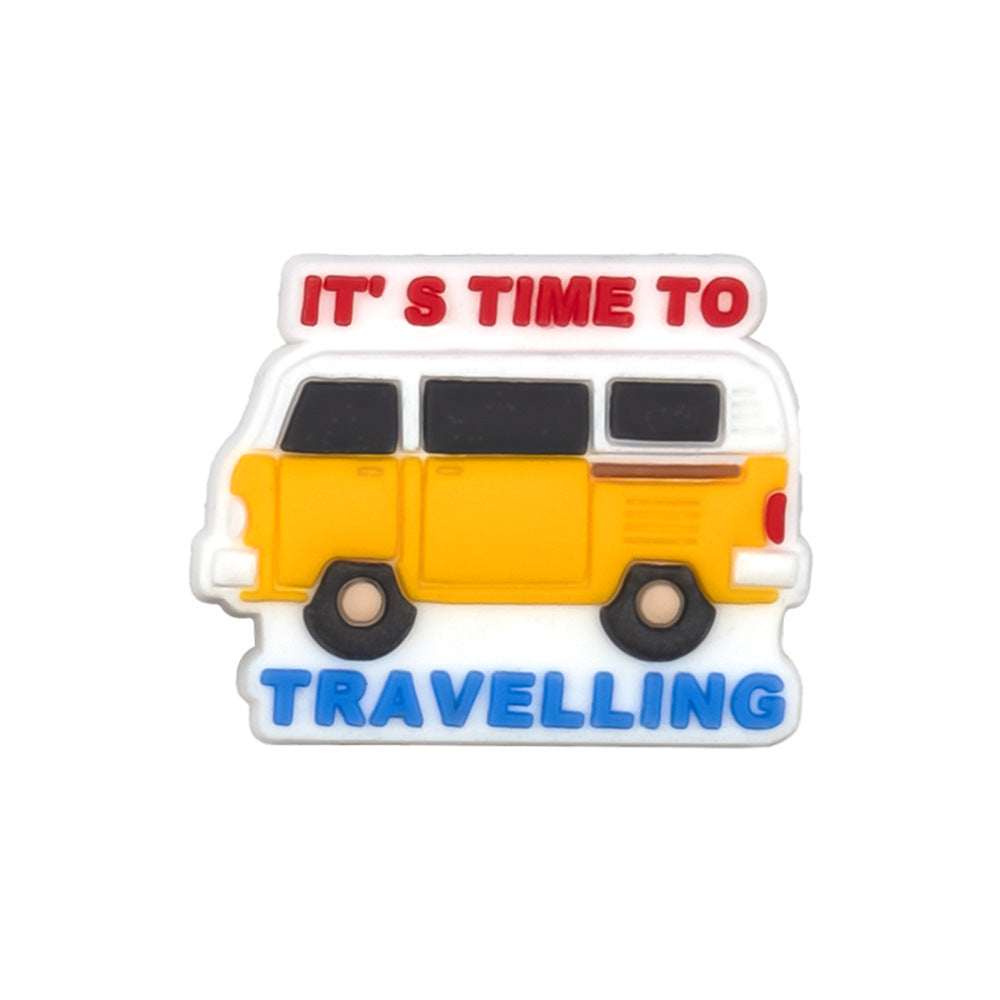 Wholesale Random 100pcs Travel Series Shoes Accessories Shoes Charms