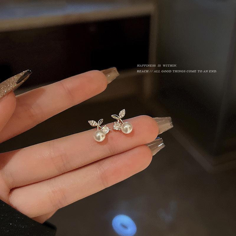 Wholesale Simple Small Cherry Earrings