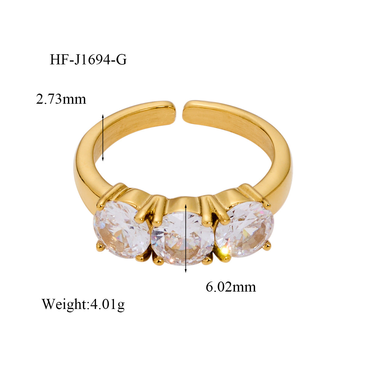 Wholesale Stylish Open Ring Titanium Steel Fashion Accessory for Everyday Wear