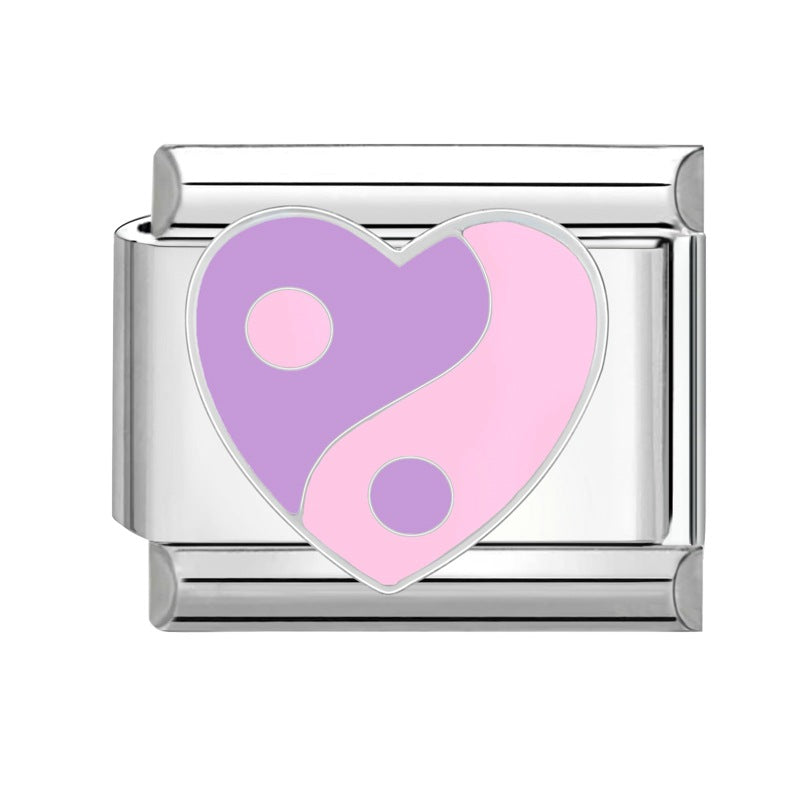 Großhandel italienisches Charmearmband 9mm DIY Spleißen süßer kreativer Anhänger Titanium Stahl komponierbares Armband