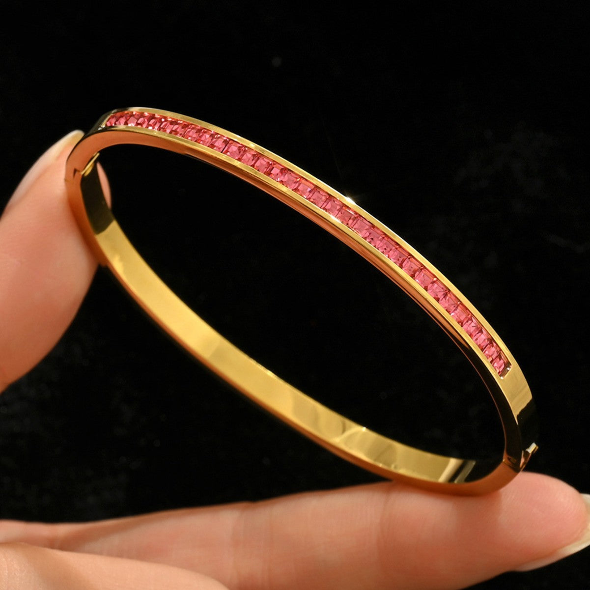 Wholesale Titanium steel diamond-encrusted bracelet ACCVIP