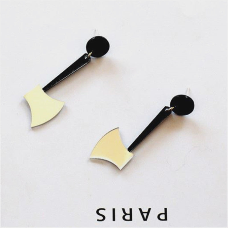 Wholesale Harajuku Punk Killer Sharp Knife Kitchen Knife Acrylic Earrings ACC-ES-XN027