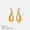 Wholesale Versatile Stainless Steel 18K Asymmetrical Geometric Earrings