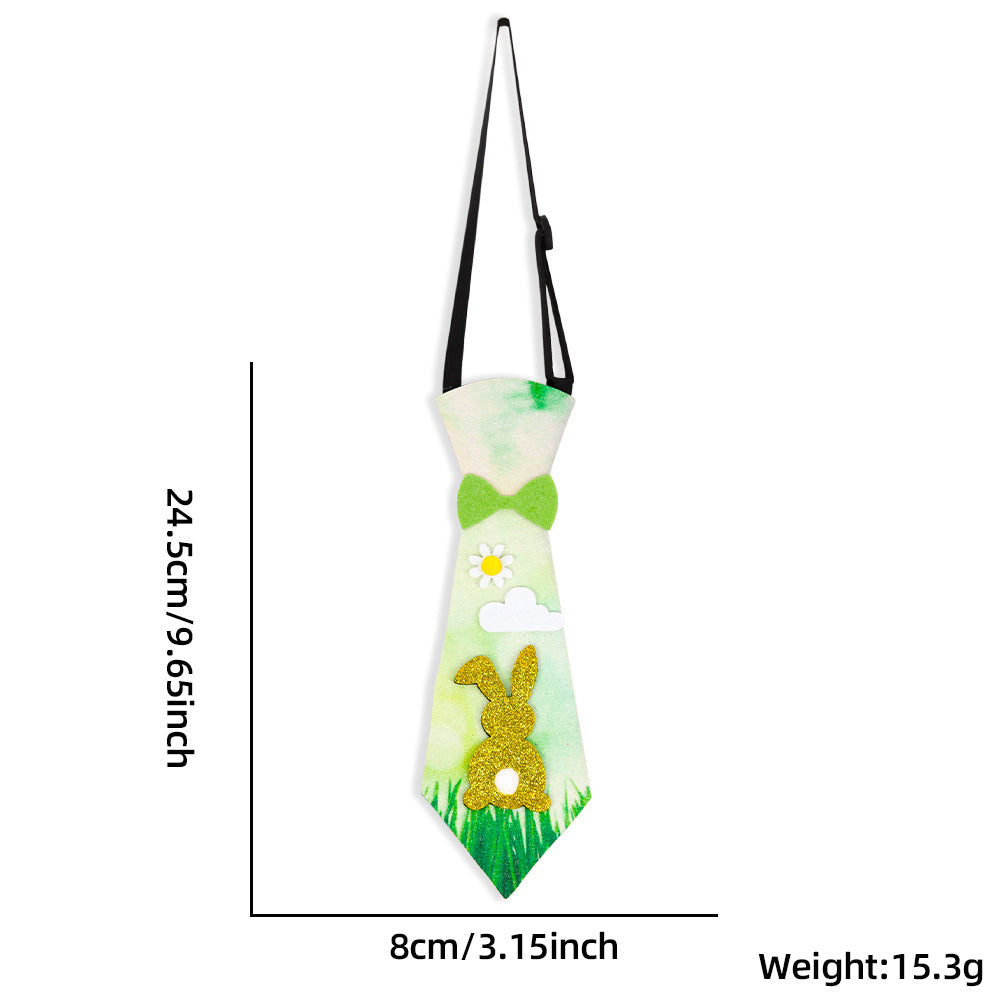 Wholesale Easter tie cartoon rabbit egg bow tie  decoration