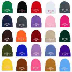 Wholesale Knitted hat warm embroidered letter beanie