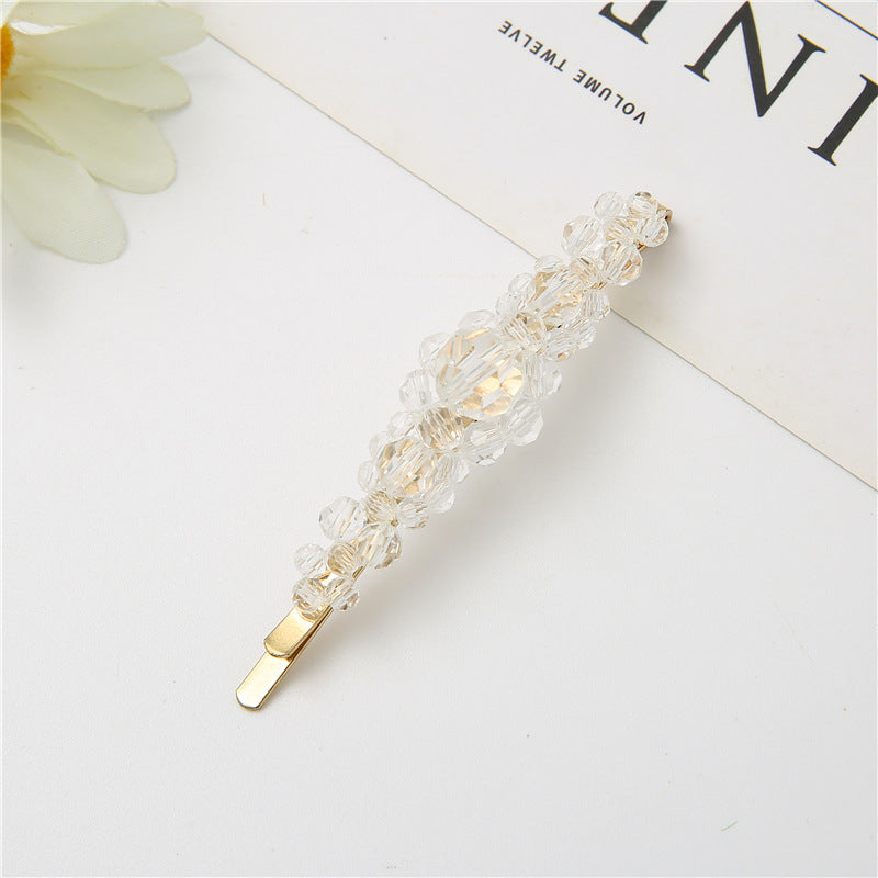 Wholesale Crystal Three Flower Hair Clip Korean Minimalist Women S Fashion Accessory