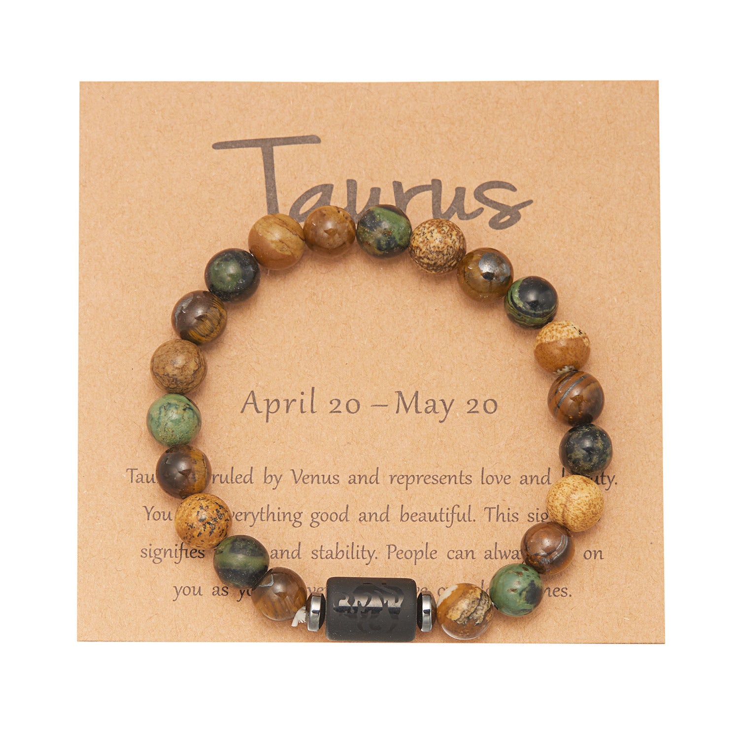 Großhandel Naturstein zwölf Konstellation Perlenarmband