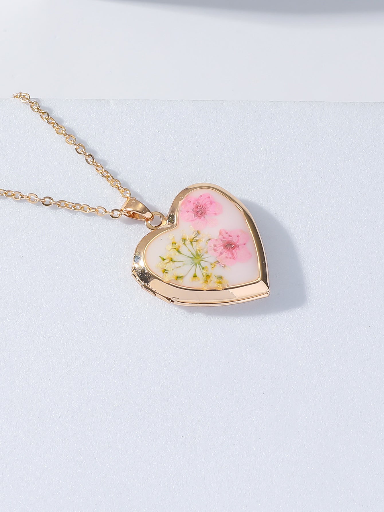 Großhandel Blumenherz Halskette