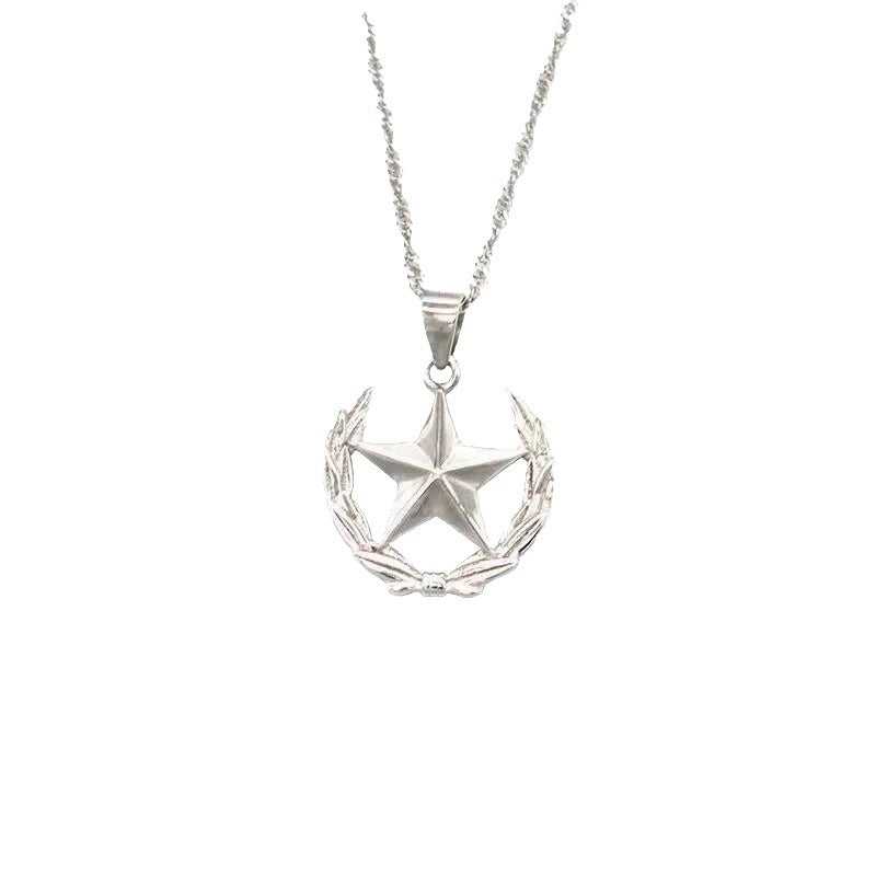 Wholesale five-pointed star long necklace